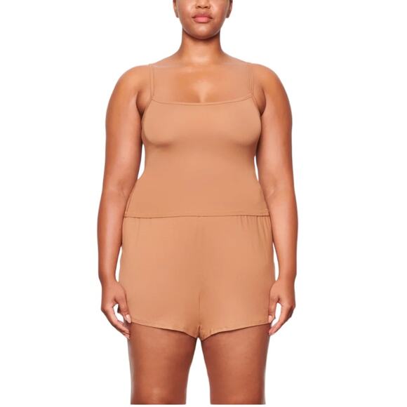 SKIMS Other - SKIMS Knit Pajama Shorts in Camel